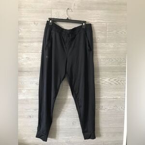Under Armour‎ Jogger Pants Black Athletic Training Workout Mens LG